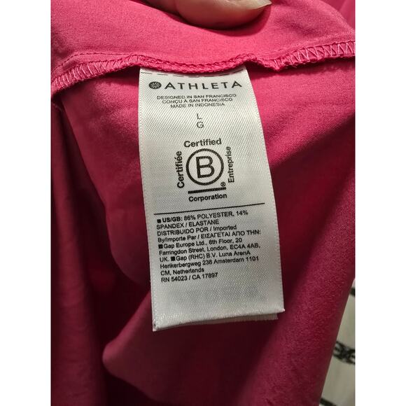 Athleta pink athleisure/athletic dress waist drawstring cinching size large - Picture 7 of 10
